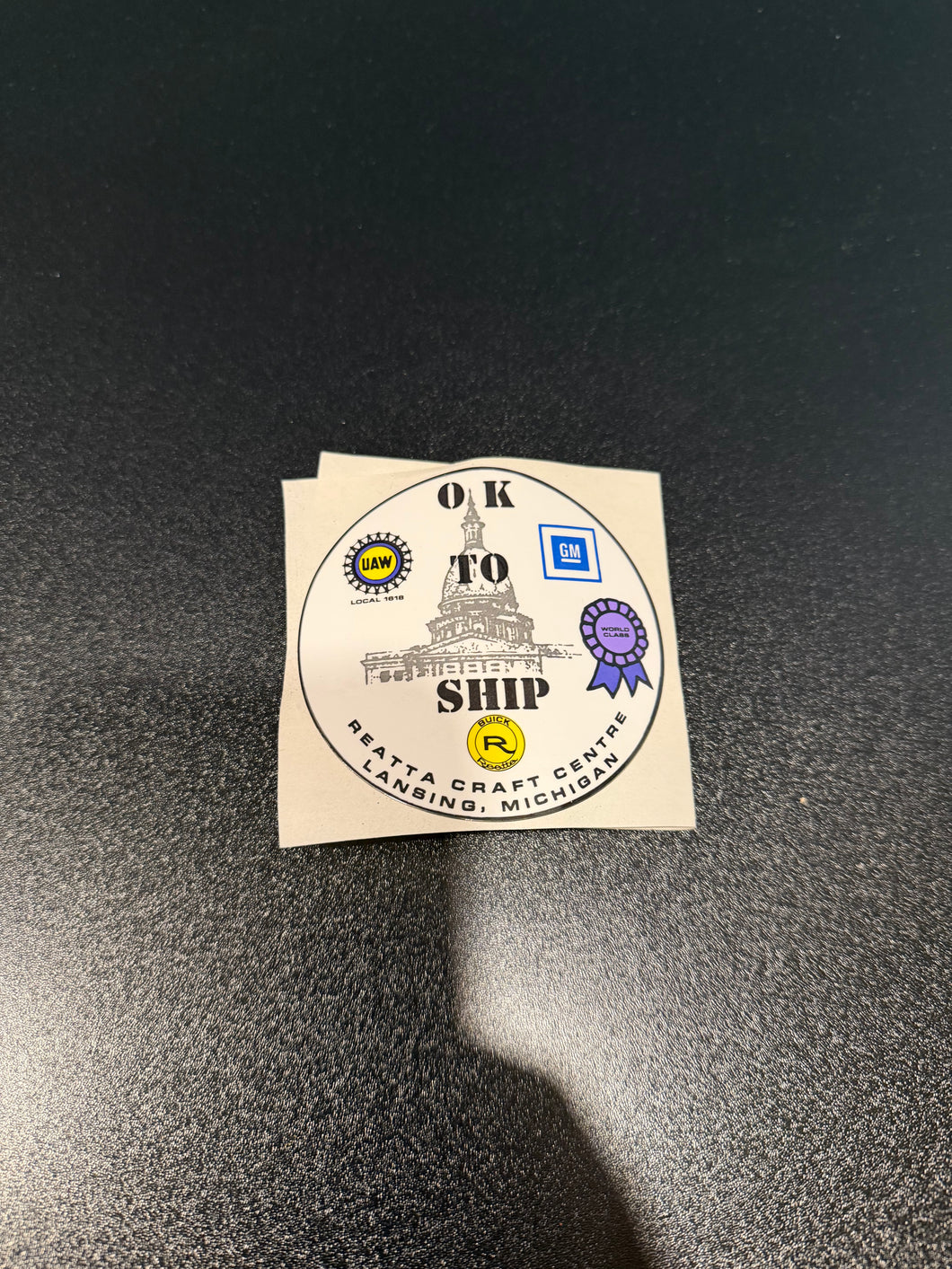 OK TO SHIP sticker – East Coast Reatta Parts